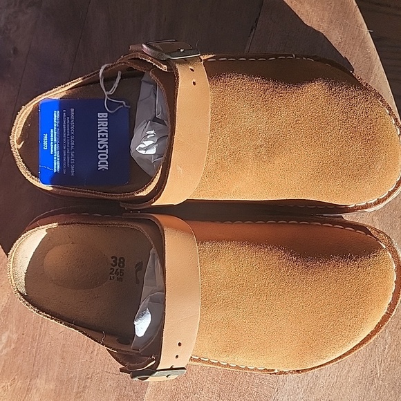 NIB Birkenstick Lutry Premium Suede Mink Womens Sz 38 US 7.0 Narrow. - Picture 7 of 7